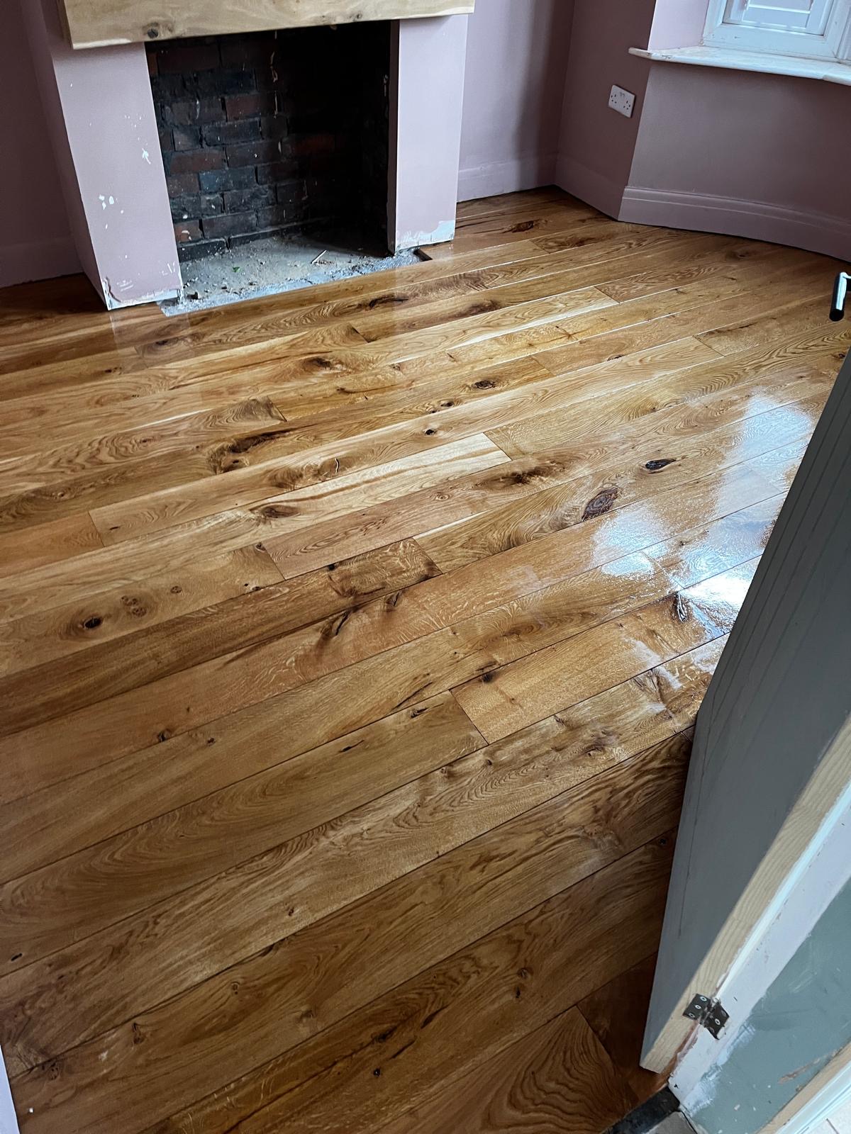 Oak Flooring in Living Room
