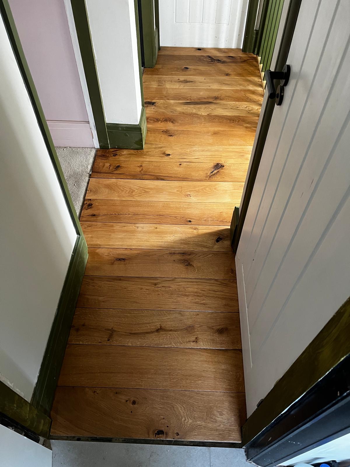 Oak Flooring Hallway